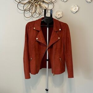 Philosophy Rust Colored Faux Leather Jacket